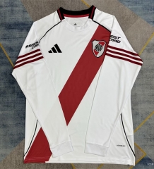 25-26 CA River Plate Home White LS Thailand Soccer Jersey AAA-422