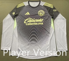 （s-4xl）Player Version 25-26 Club America Goalkeeper White&Grey LS Thailand Soccer Jersey AAA-912