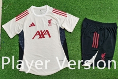 Player version 2025-26 Liverpool White Thailand Soccer Soccer Uniform-9926