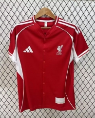2025-26 Liverpool White&Red Thailand Soccer US Pack Jersey AAA-7209