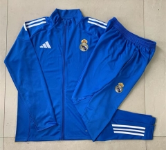 2025-2026 Real Madrid Blue Thailand Soccer Jacket Uniform-815