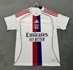 (S-4XL) 25-26 Olympique Lyonnais Home White Thailand Soccer Jersey AAA-4506