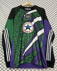 Retro Version 1995-1996 Newcastle United Goalkeeper Green&Purple LS Thailand Soccer Jersey AAA-2044