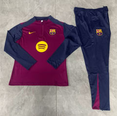 2025-2026 Barcelona Rose Red Thailand Soccer Tracksuit-411