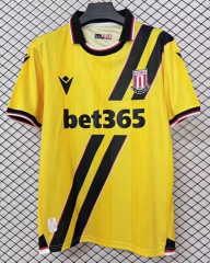 25-26 Stoke City Yellow Thailand Soccer Jersey AAA