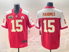 NFL Kansas City Chiefs Four generations Red #15 Jersey（logo2）-0840