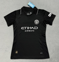 2025-2026 Manchester City Away Black Thailand Female Soccer Jersey AAA-4506