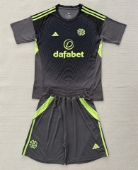 2025-26 Celtic Goalkeeper Black&Grey Soccer Uniform-AY