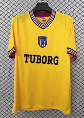 Retro Version 86-87 Sunderland AFC Yellow Thailand Soccer Jersey AAA-2044