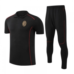 2025-26 AC Milan Black Thailand Polo Uniform-4627