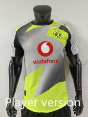 Player Version 25-26 Borussia Dortmund Away Grey&Green Thailand Soccer Jersey AAA-0871