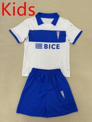 2025-26 CD Universidad Católica Home White& Blue Kids/Youth Soccer Uniform-AY