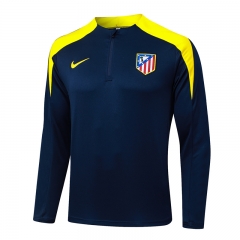 25-26 Atletico Madrid Royal Blue Thailand Soccer Tracksuit Top-815