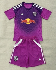 2025-26 Leeds United Goalkeeper Purple Thailand Soccer Uniform-AY