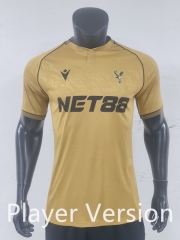 Player version 2025-26 Crystal Palace  Away Yellow Thailand Soccer Jersey AAA-0871