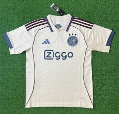 (s-4xl)25-26 Ajax 2nd Away Beige Thailand Soccer Jersey AAA-403