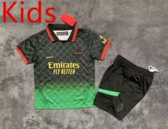 2025-26  AC Milan 3rd Away Black Kids/Youth Soccer Uniform-9070