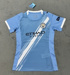 2025-26 Manchester City Home Blue Thailand Female Soccer Jersey AAA-4506