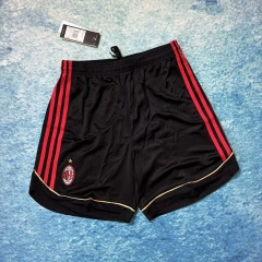 Retro Version06-07 AC Milan Home Black Thailand Soccer Shorts-6590