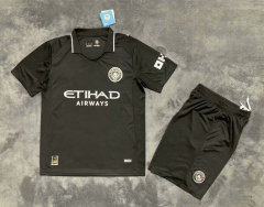 2025-26 Manchester City Black Soccer Uniform-2483