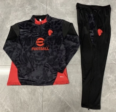 2025-26 AC Milan Black Long-Sleeve Thailand Soccer Tracksuit-411
