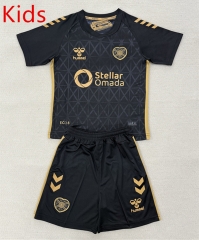 25-26 Heart of Midlothian 2nd Away Black Kids/Youth Soccer Uniform-AY
