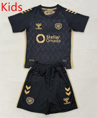 25-26 Heart of Midlothian 2nd Away Black Kids/Youth Soccer Uniform-AY