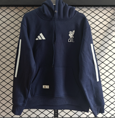 2025-26 Liverpool Royal  Blue Thailand Soccer Tracksuit With Hat-LH