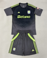 25-26 Aston Villa Goalkeeper Grey&Black Soccer Uniform-AY