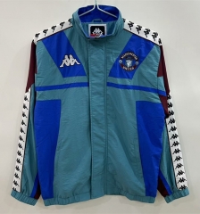 Retro version1967 Manchester United Blue Thailand Soccer Trench Coat-0255