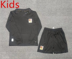 125th Anniversary Edition AC Milan Goalkeeper Black Kids/Youth LS Soccer Uniform-2353
