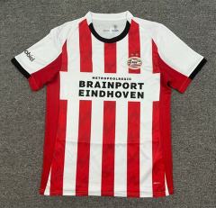 (S-4XL) 25-26 PSV Eindhoven Home Red&White Thailand Soccer Jersey AAA-512