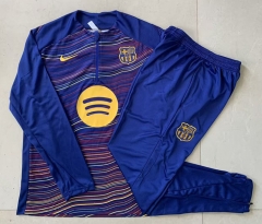 2025-2026 Barcelona Cai Blue Thailand Soccer Tracksuit-815