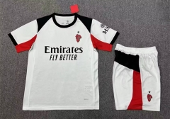 2025-26 Correct Version AC Milan Away White Soccer Uniform-7209