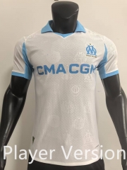 Player Version 2025-26 Olympique de Marseille Home White Thailand Sccer Jersey AAA-SJ