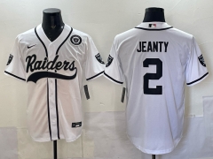 NFL  3rd Generation Joint Edition Las Vegas Raiders White#2 Jersey(Logo 6)-0840