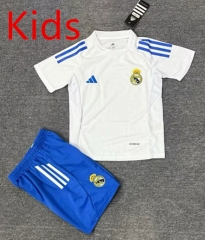 2025-2026 Real Madrid White Kids/Youth Soccer Uniform-7209