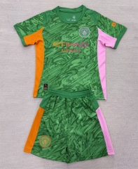 2025-26 Manchester City Goalkeeper Green Soccer Uniform-AY