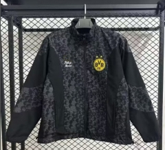 （s-3xl）2025-26  Borussia Dortmund Black Double-Sided Wear Thailand Trench Coats-GB