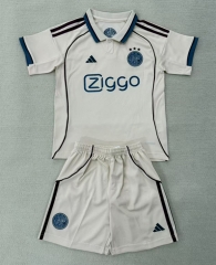 2025-26  Ajax  2nd Away Beige Soccer Uniform-AY