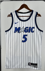 2025Orlando Magic Home White #5 NBA Jersey-311