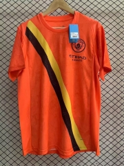 （s-4xl）2025-26 Manchester City 2nd Away Orange Soccer Jersey AAA-4855