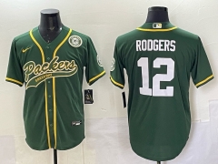 NFL Joint Edition Green Bay Packers Green #12 Jersey(Logo 5)-0840