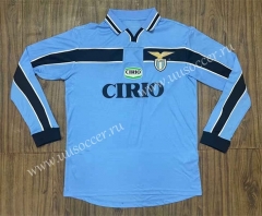Retro Version 1998-2000 Lazio Home Blue LS Thailand Soccer Jersey AAA-SL