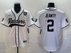 NFL  3rd Generation Joint Edition Las Vegas Raiders White#2 Jersey(Logo 5)-0840