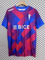 2025-26  CD Universidad Católica 2nd Away Blue &Red Thailand Soccer Jersey AAA-2044