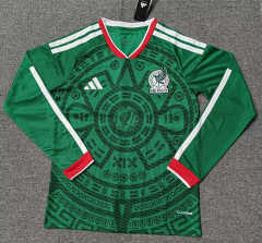 （s-4xl）2026-27 Mexico Home Green Thailand LS Soccer Jersey AAA-5378