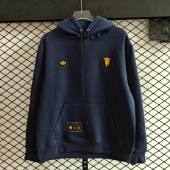 2025-26 Manchester United Royal Blue Thailand Soccer Tracksuit With Hat-4563