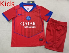 25-26 Paris 2nd Away Red Kids/Youth Soccer Uniform-507