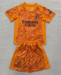 2025-26 AC Milan Goalkeeper Orange Soccer Uniform-AY